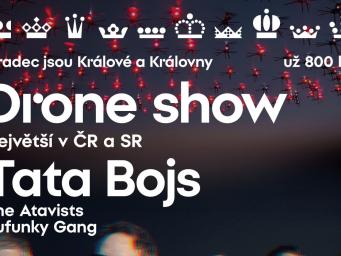 V Hradci Králové se 12. července uskuteční největší dronová show a koncert Tata Bojs!
