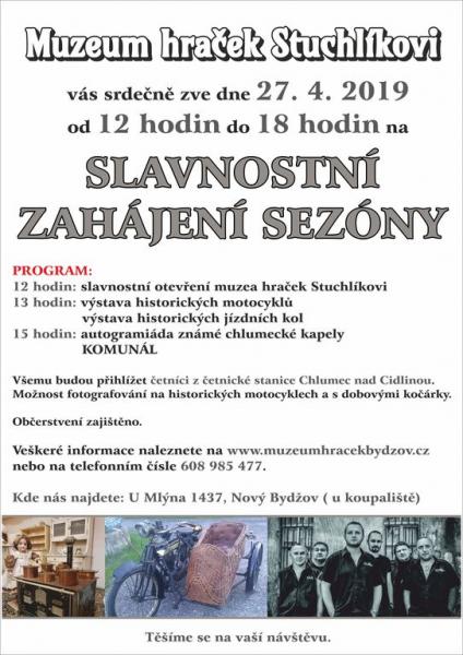 Zahájení sezóny v Muzeu hraček