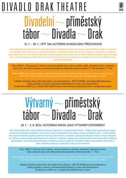 Divadlo Drak chystá příměstské tábory