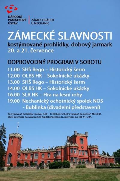 Zámecké slavnosti na Hrádku u Nechanic