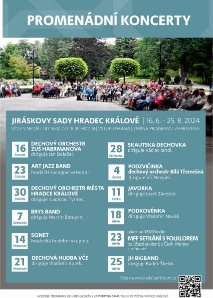Promenádní koncerty v Jiráskových sadech