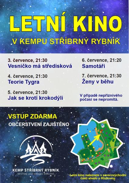 Letní kino na Stříbrném rybníce