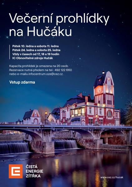 Večerní prohlídky Hučáku