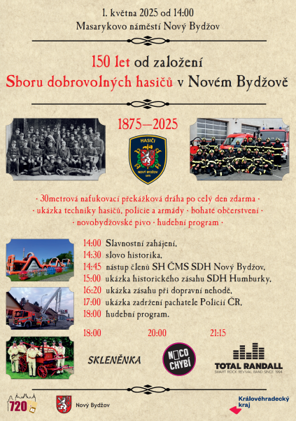 150 let od založení Sboru dobrovolných hasičů 