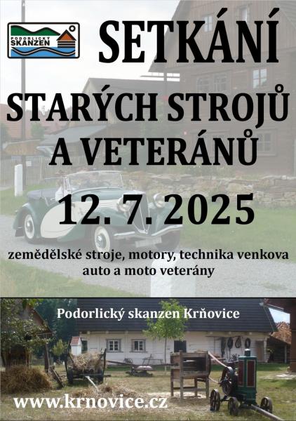 Setkání starých strojů a veteránů