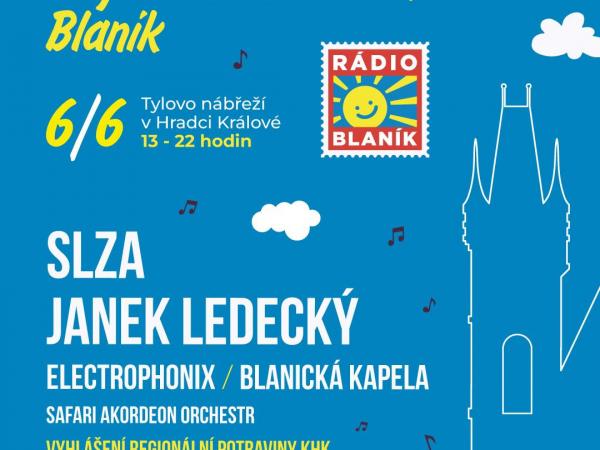 Festival Královéhradeckého kraje s koncertem rádia Blaník