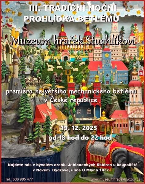 Noční prohlídka v Muzeu hraček Stuchlíkovi