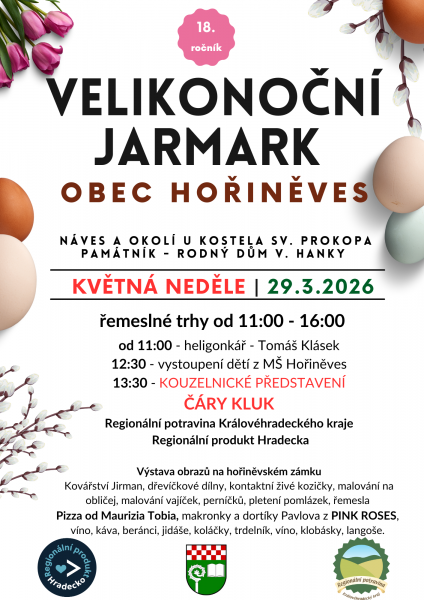 Velikonoční jarmark v Hořiněvsi