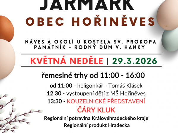 Velikonoční jarmark v Hořiněvsi