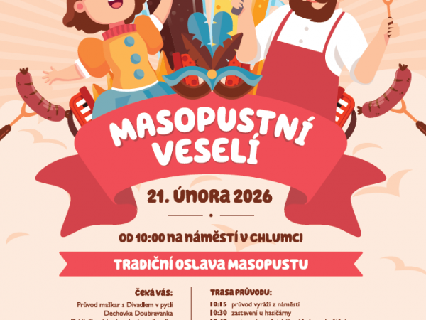 Masopustní veselí v Chlumci nad Cidlinou