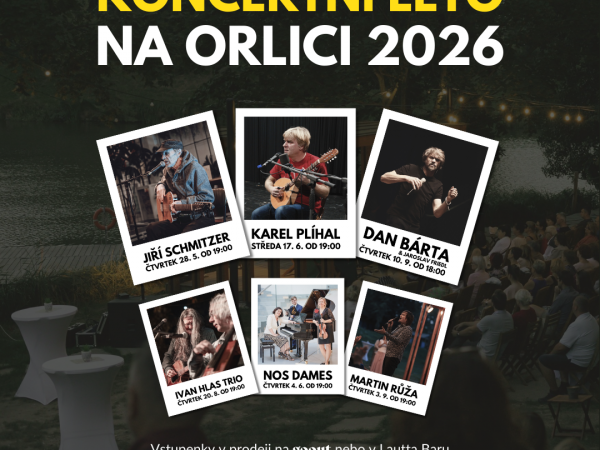 Koncertní léto na Orlici 2026