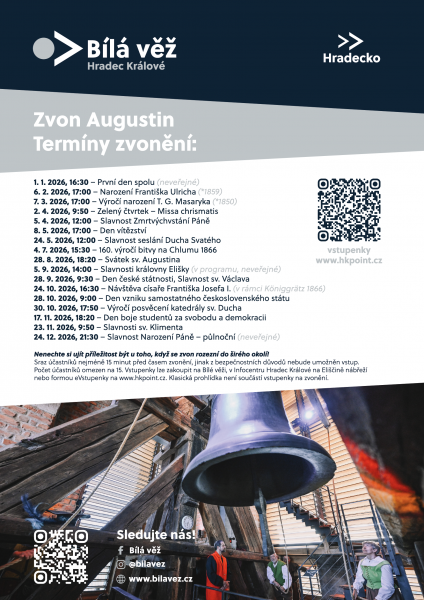 Zvon Augustin - termíny zvonění