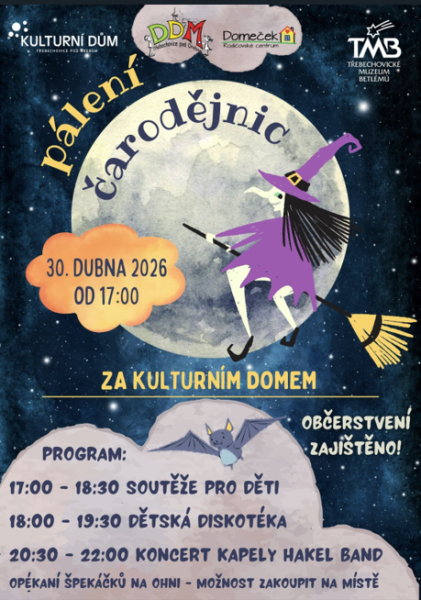 Pálení čarodějnic v Třebechovicích pod Orebem