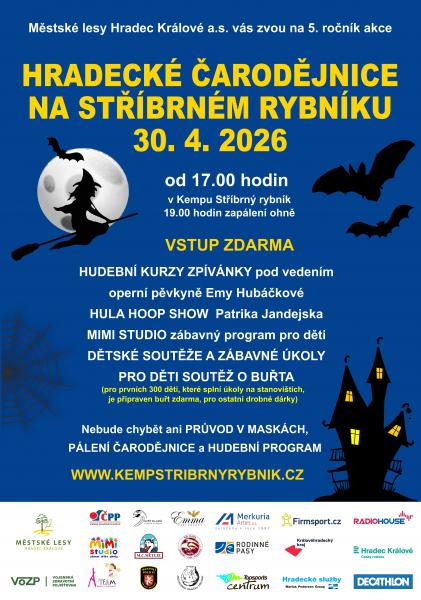 Hradecké čarodějnice na Stříbrném rybníku