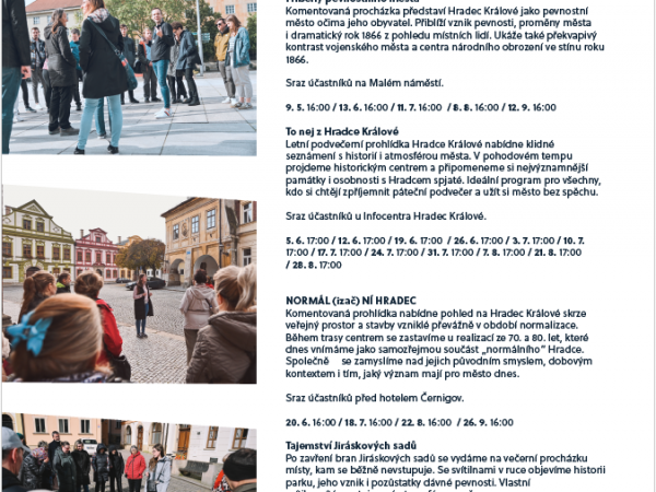 Komentované prohlídky města