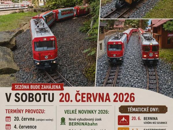 Chlumecká zahradní železnice Malá Albula - sezona 2026