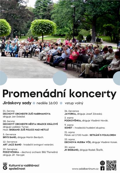 Promenádní koncerty v Jiráskových sadech