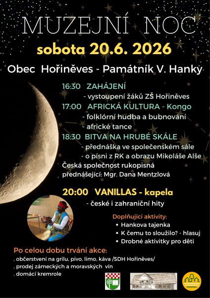 Muzejní noc v památníku Václava Hanky