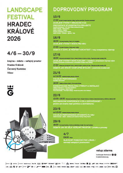 Landscape festival Hradec Králové 2026 - DOPROVODNÝ PROGRAM