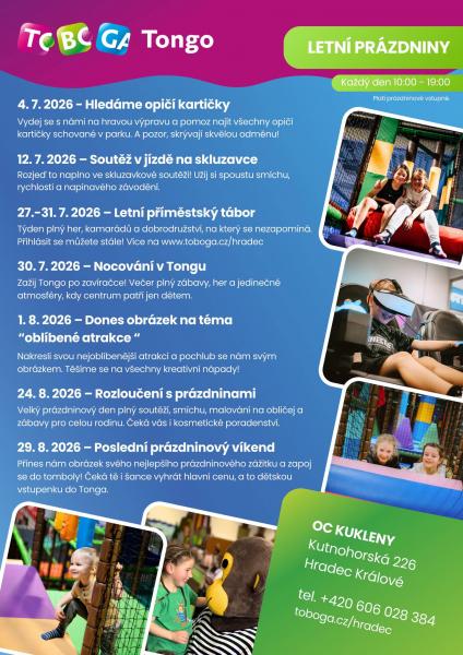 TOBOGA Tongo - Letní prázdniny plné zábavy!