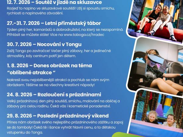 TOBOGA Tongo - Letní prázdniny plné zábavy!