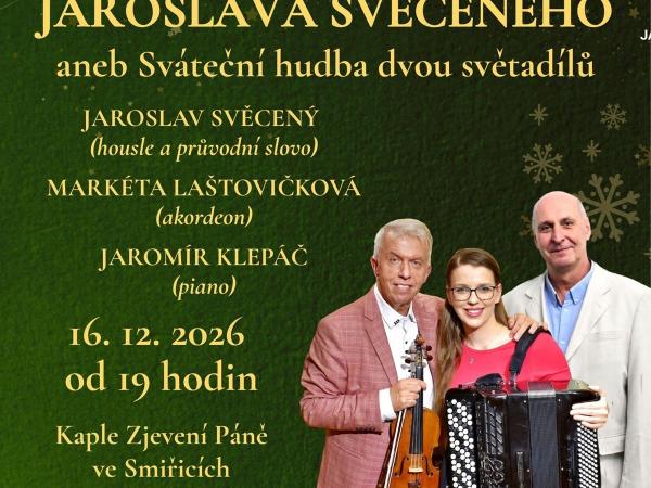 Vánoční koncert Jaroslava Svěceného aneb Sváteční hudba dvou světadílů